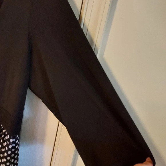 Lane Bryant Black Dress with PolkaDot Skirt in Size 26 - Picture 6 of 9